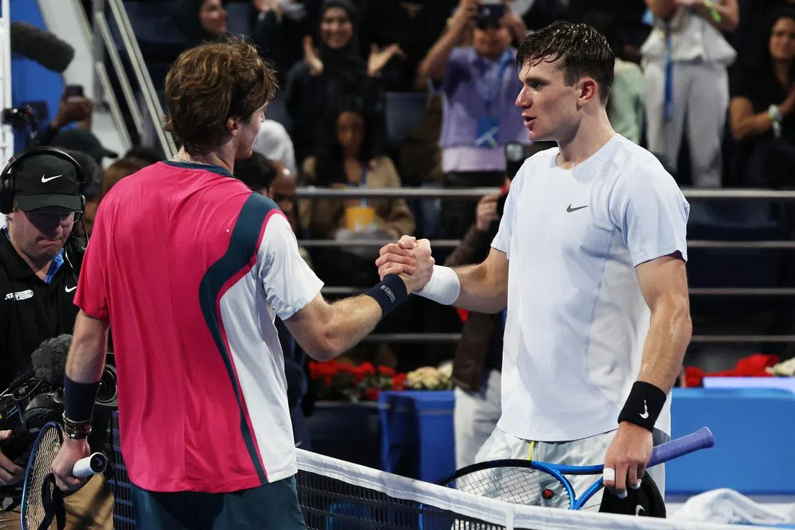 ATP roundup: Andrey Rublev tops Jack Draper for second Doha title | The ...