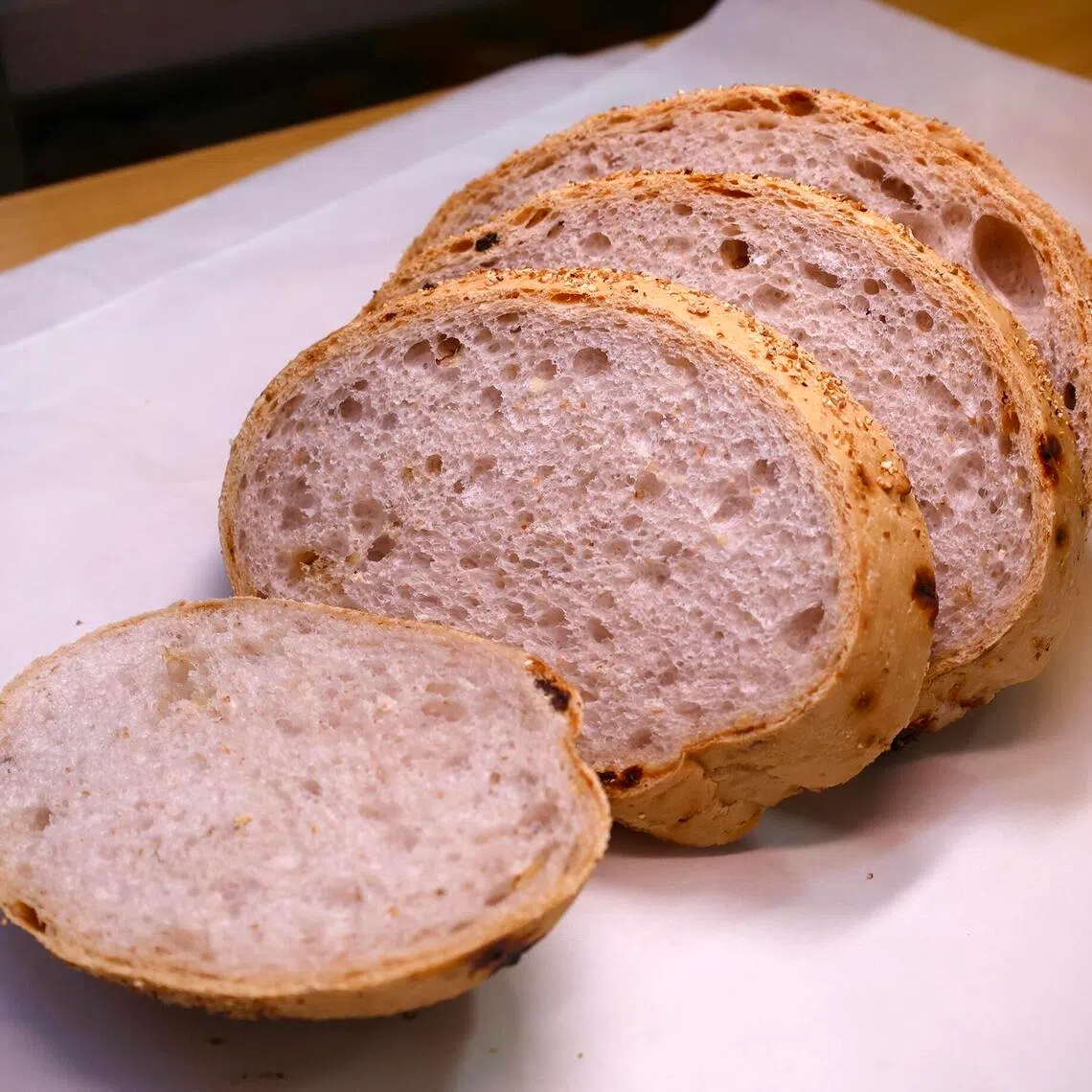 Wholemeal Ciabatta With Walnut from from heartland bakery chain The Baker’s.