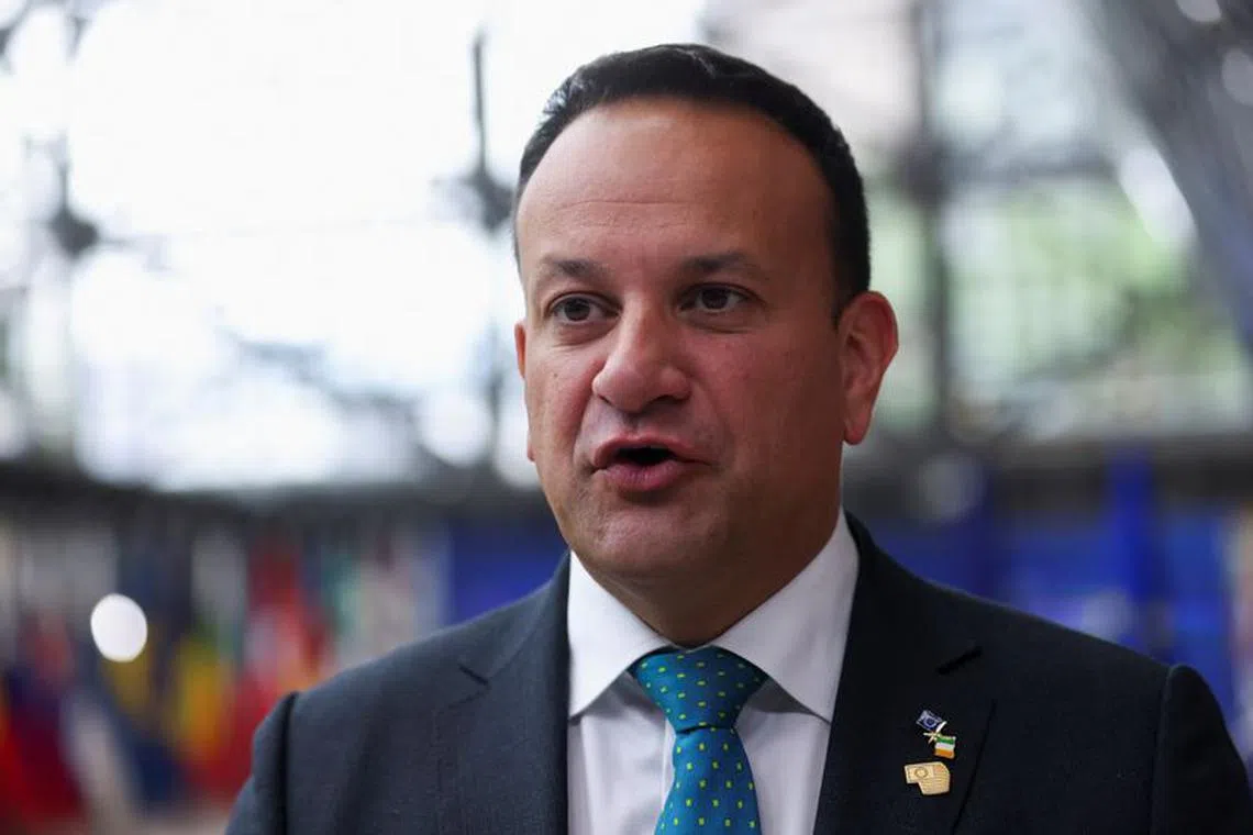 FILE PHOTO: Ireland's Prime Minister Leo Varadkar attends the European Union leaders summit in Brussels, Belgium June 29, 2023.  REUTERS/Johanna Geron