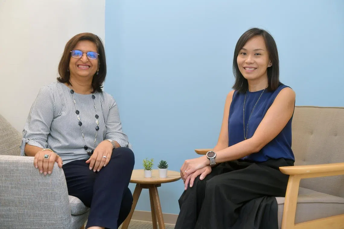 jtchat / ST20221216_202225626033 / Alphonsus Chern //

Lee Yiping (in blue), Programme Lead at Chat, and A/Prof Swapna Kamal Verma, Chairman Medical Board, Institute of Mental Health at Chat@Scape.