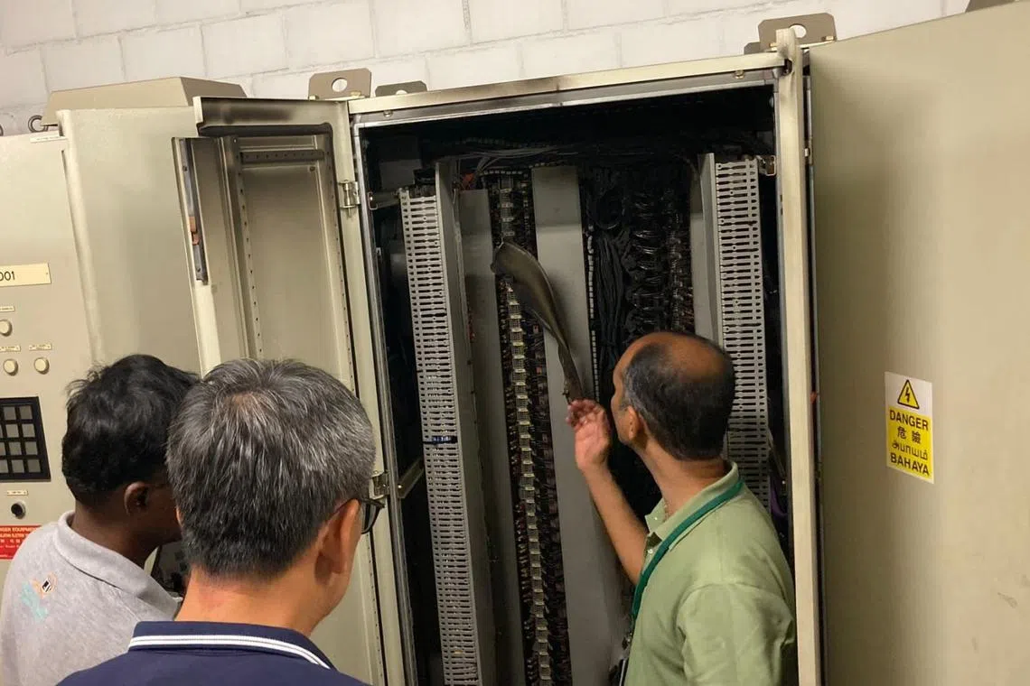 SMRT said that the disruption was first caused by a circuit breaker in the Traction Safety Shutdown System on the Circle Line that tripped.