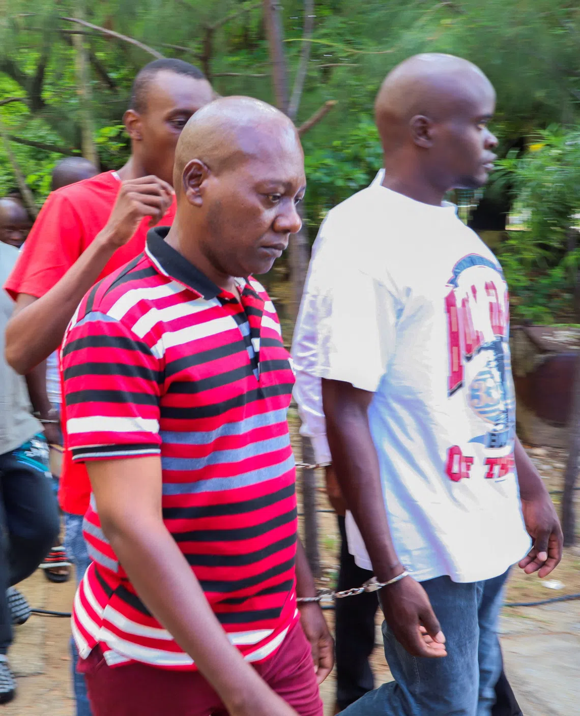 Paul Mackenzie, a Kenyan cult leader, arrives for his judgment at the Mombasa High Court, Kenya, on Oct 19.