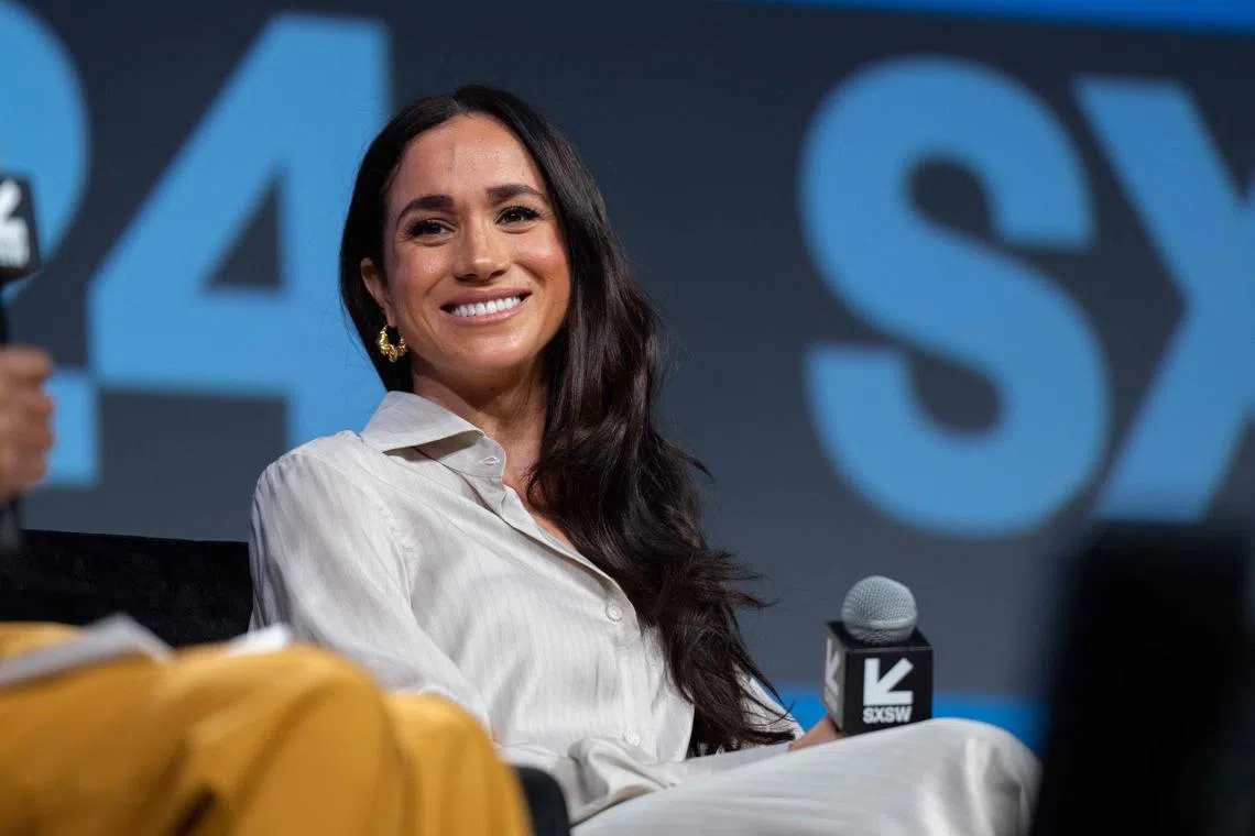 Britain's Meghan, Duchess of Sussex, at an event in Austin, Texas, on March 8, 2024.