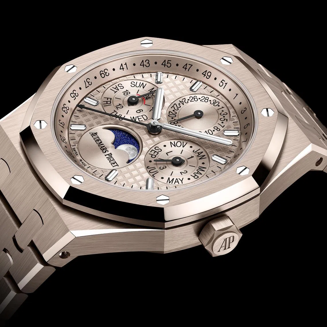 Audemars Piguet's iconic Royal Oak was designed by Gerald Genta, who was inspired by a scaphander helmet.