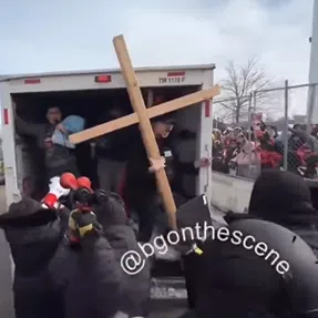 At least 50 were arrested after protests outside a Minnesota federal building escalated on Feb 7.