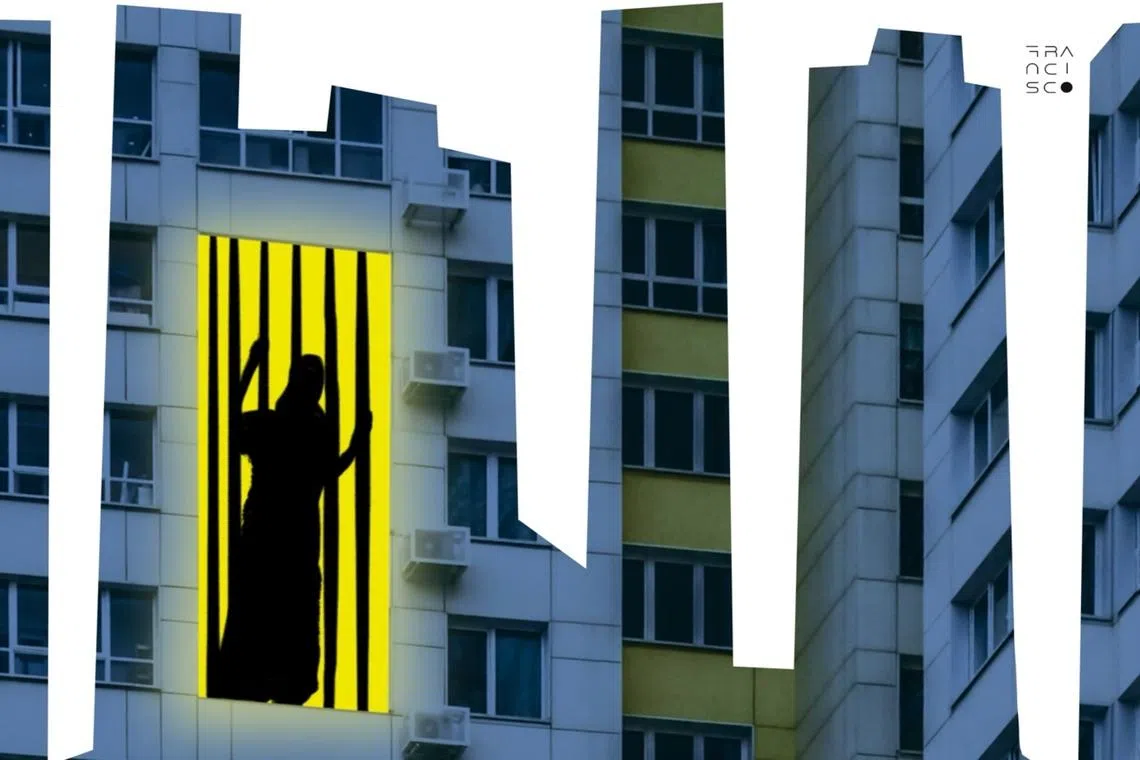 The woman steadfastly refused to give up the D'Leedon condominium unit despite being ordered to do so.