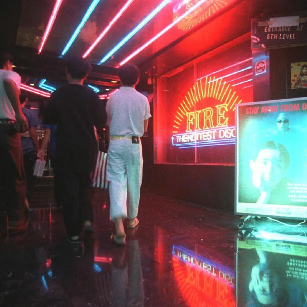 Fire Disco interior, an entertainment nightclub at Orchard Plaza.