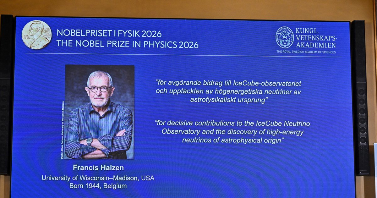 Francis Halzen wins 2026 Nobel Prize in Physics
