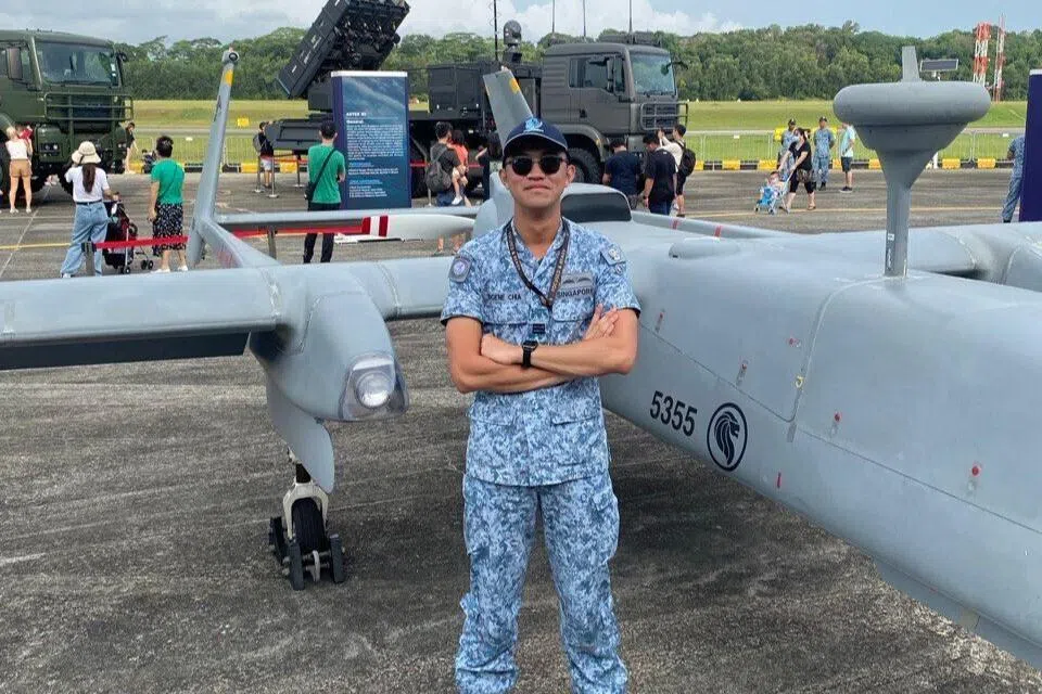 captain eugene chia, pilot of the unmanned aerial vehicle (uav) heron 1, finds ways to enhance the unmanned aerial system capabilities of the republic of singapore air force (rsaf)