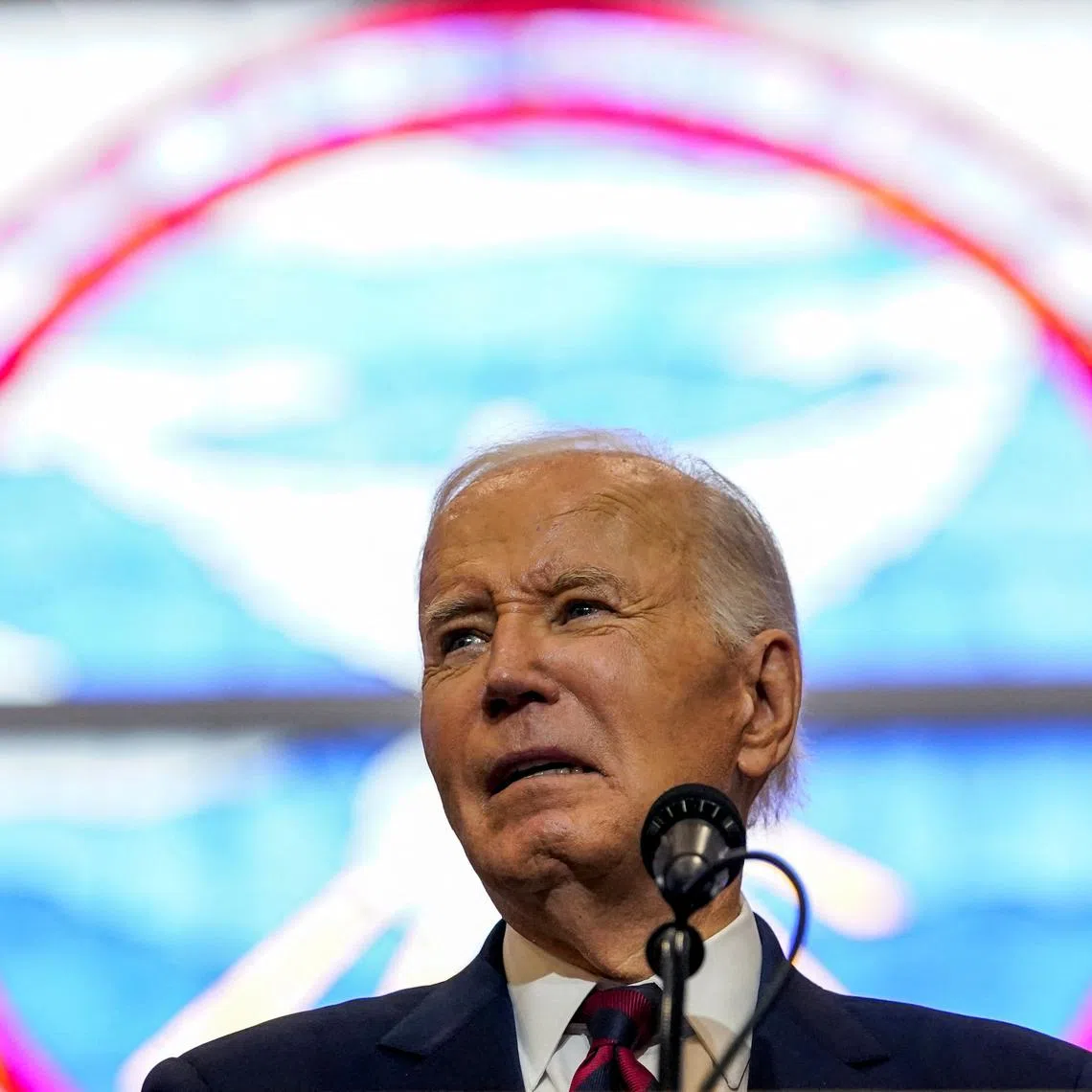 U.S. President Joe Biden speaks to the congregation at  the Royal Missionary Baptist Church in North Charleston, South Carolina, U.S., January 19, 2025. REUTERS/Nathan Howard
