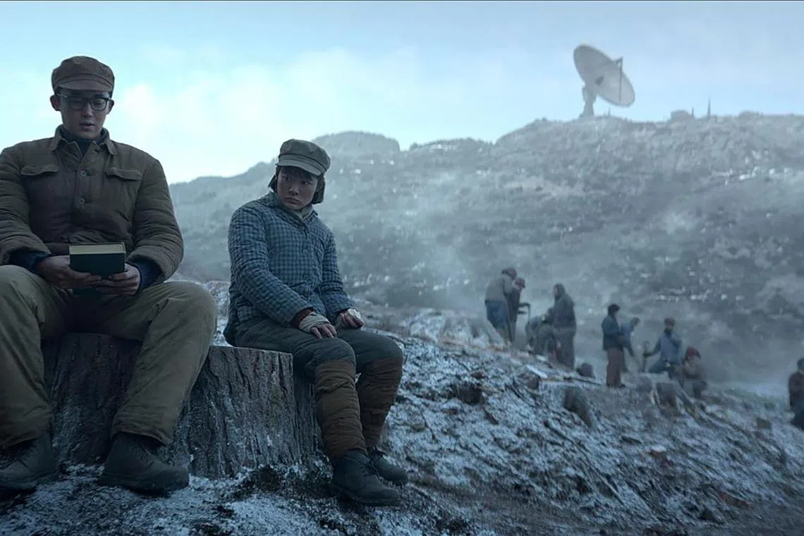 A scene from Netflix's  3 Body Problem,  adapted from one of China's most famous science-fiction novels.