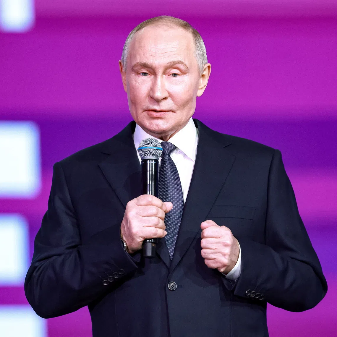 Russian President Vladimir Putin takes part in a ceremony for presenting the \"WeAreTogether\" International Award at Moscow's World Trade Centre in Moscow, Russia December 3, 2025. Sputnik/Alexander Scherbak/Pool via REUTERS