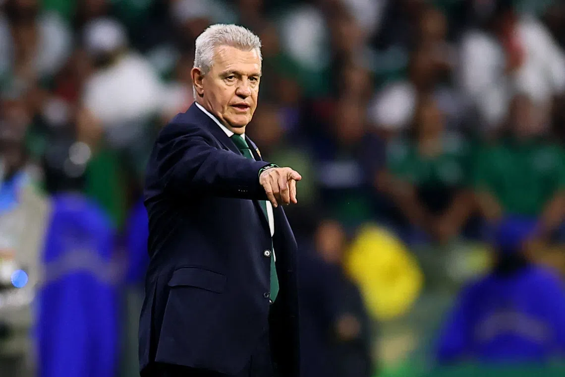 Soccer Football - FIFA World Cup 2026 - Round of 32 - Mexico v Ecuador - Estadio Azteca, Mexico City, Mexico - June 30, 2026 Mexico coach Javier Aguirre reacts REUTERS/Eloisa Sanchez