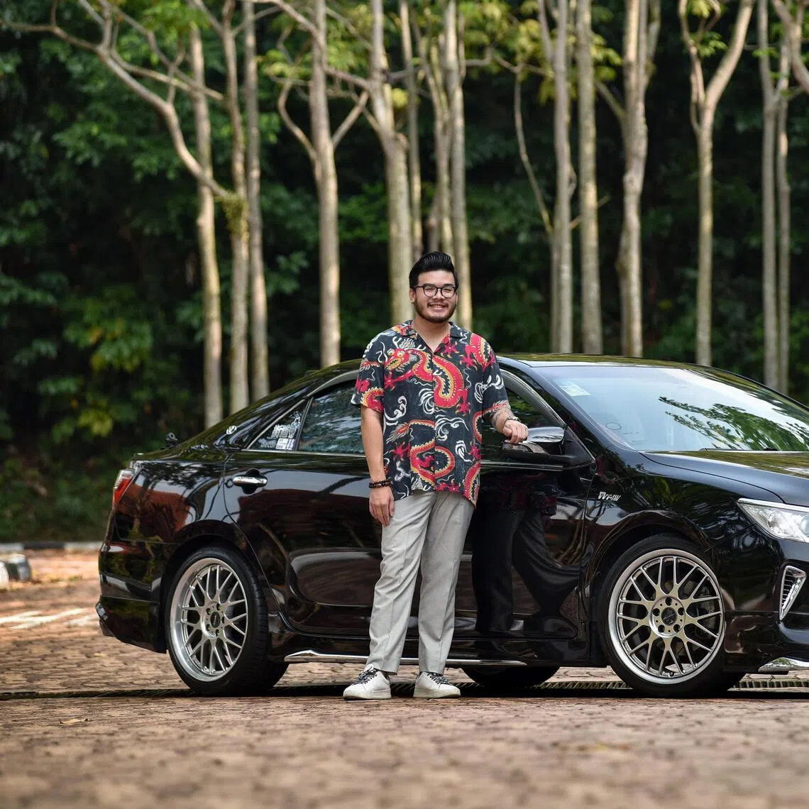 Jeffrey Toh spiced up the otherwise sombre-looking Camry with some outlandish touches.