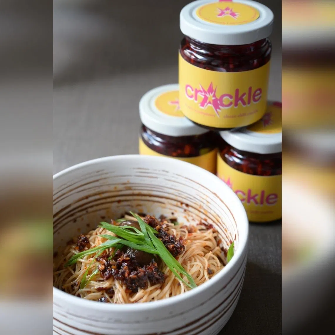 Crackle, a chilli crisp that Singapore entrepreneur Audrey Yeong created, has many uses, including as a sauce for somen noodles.