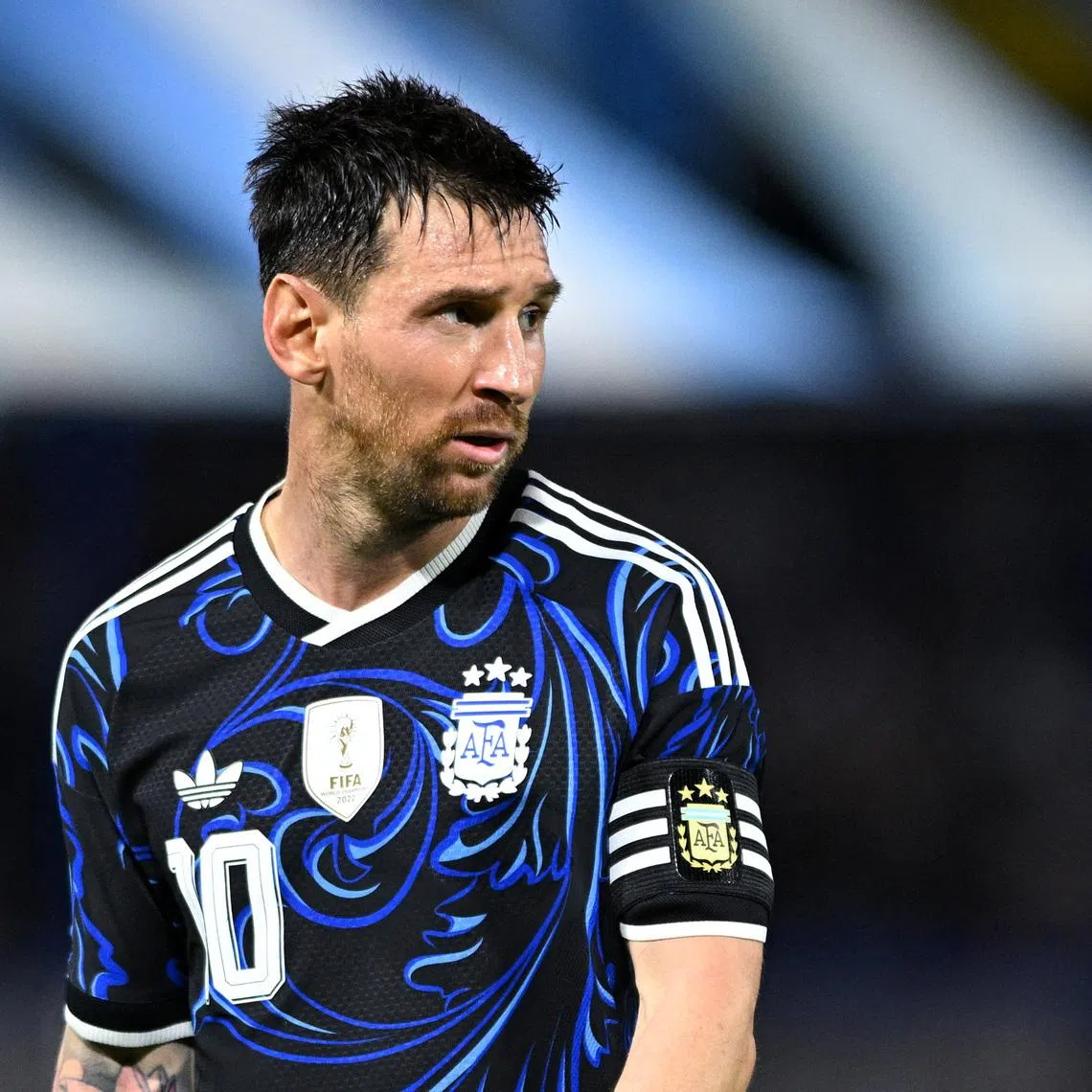 Soccer Football - International Friendly - Argentina v Zambia - Estadio La Bombonera, Buenos Aires, Argentina - March 31, 2026 Argentina's Lionel Messi reacts REUTERS/Rodrigo Valle