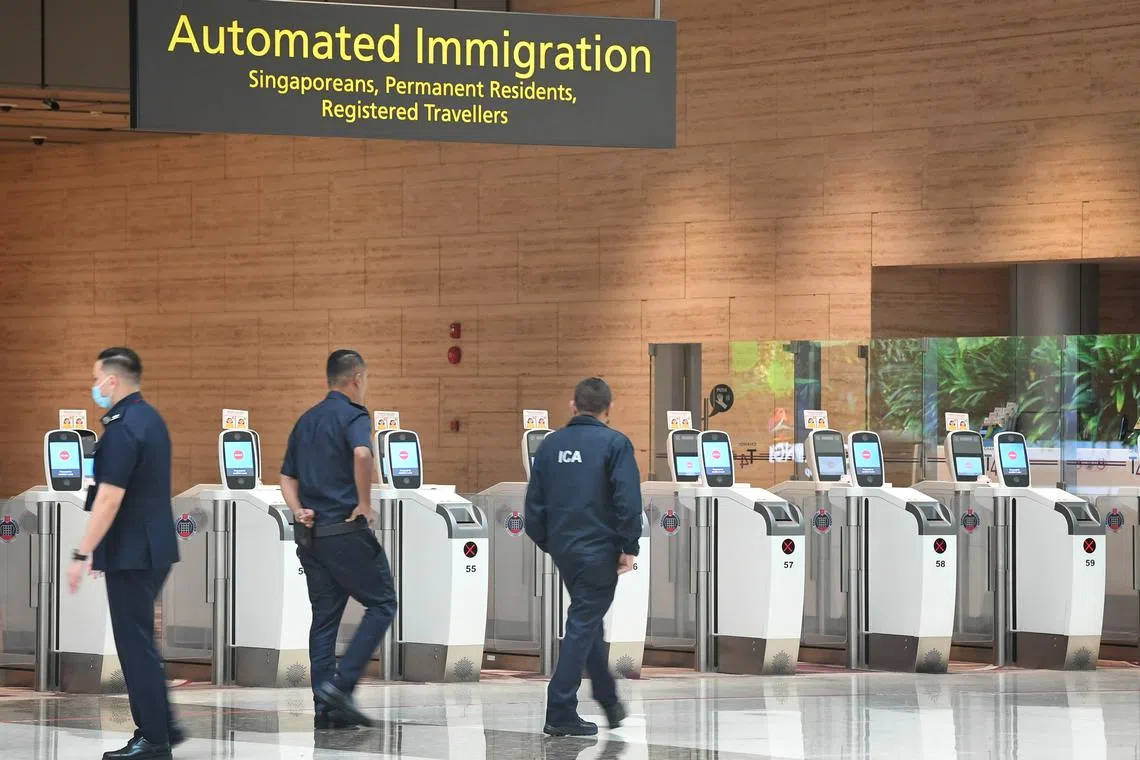 Travellers wearing foreign national emblems relating to the Israel-Hamas war without a permit can be denied entry into Singapore.