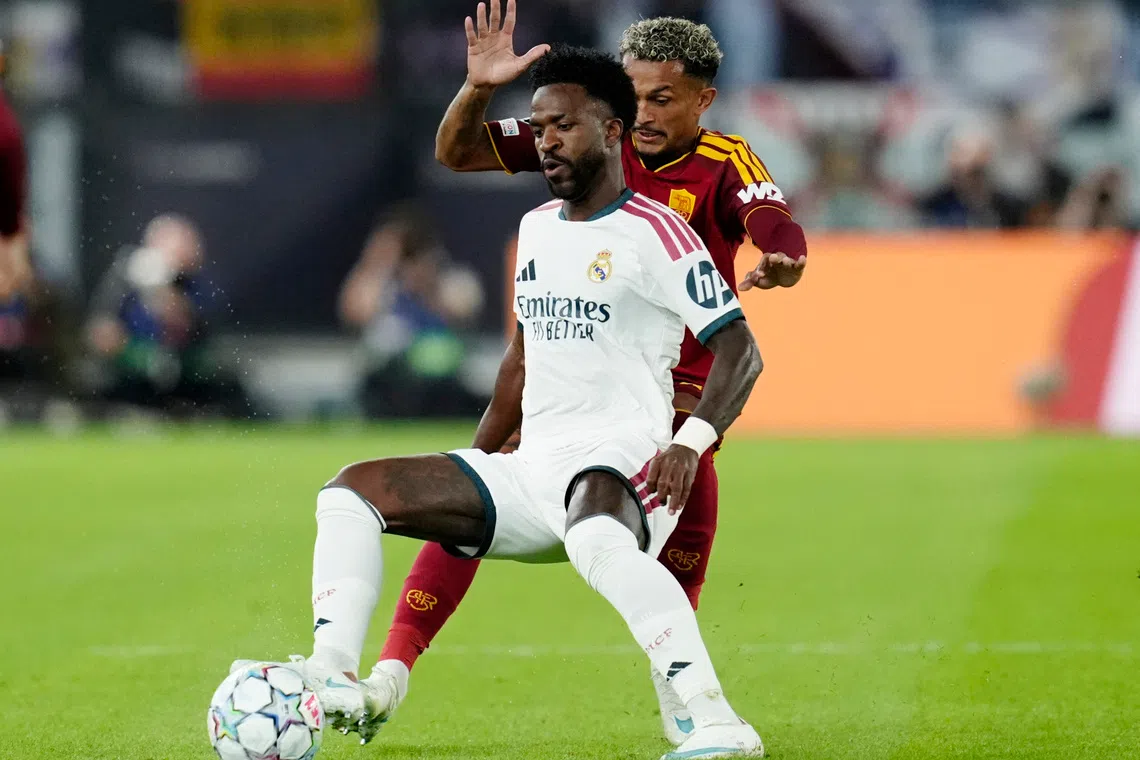 Vinicius Jr started as Real Madrid side pulled off an incredible late comeback to beat Roma 4-3 in the Champions League.