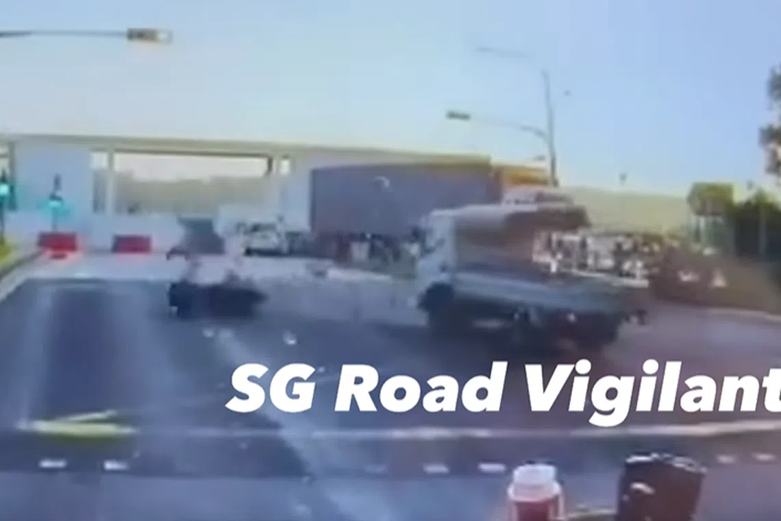 The accident on March 25 morning involved a motorcycle and a lorry.