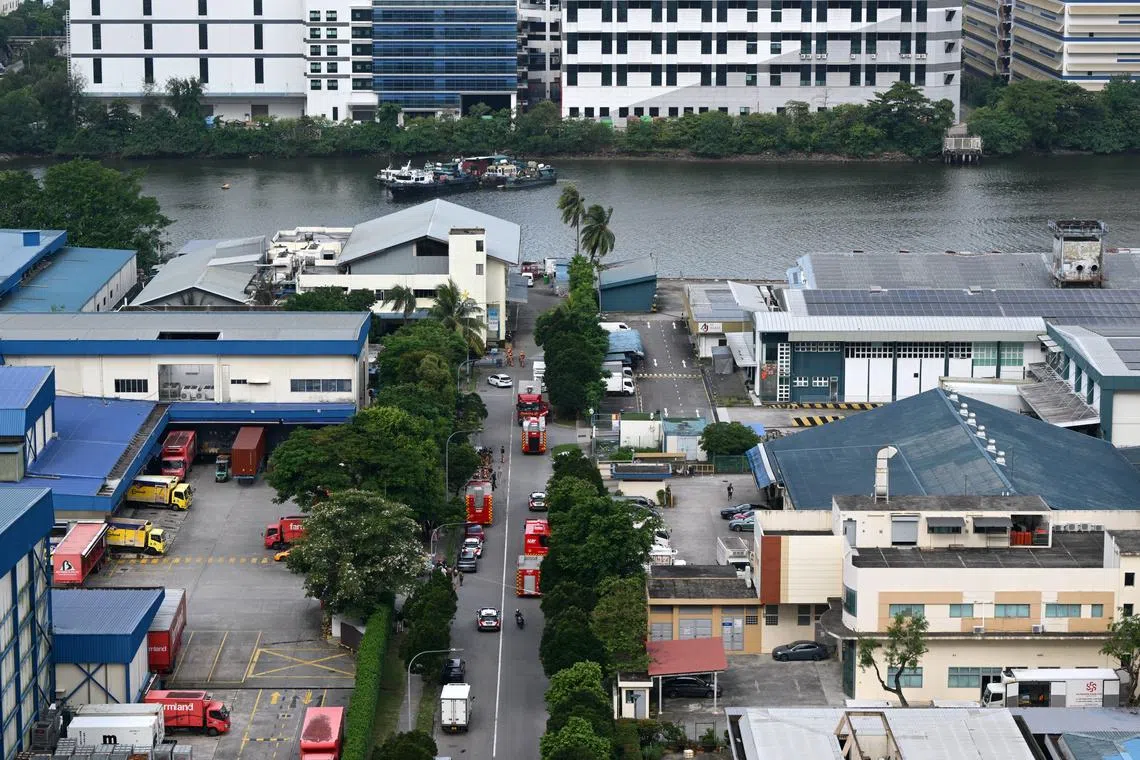 Upon SCDF’s arrival, ammonia was detected within the premises’ compound and people were evacuated.