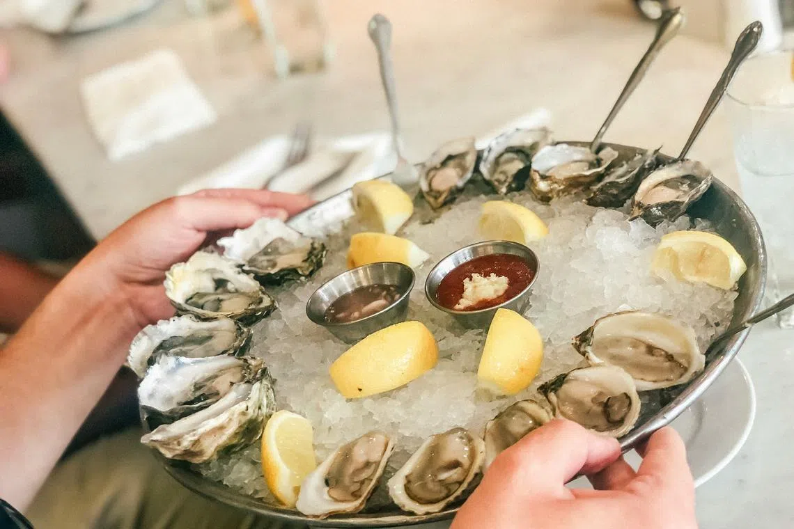 The Los Angeles County Department of Public Health said that it was investigating a norovirus outbreak associated with oysters that were served at an event. 