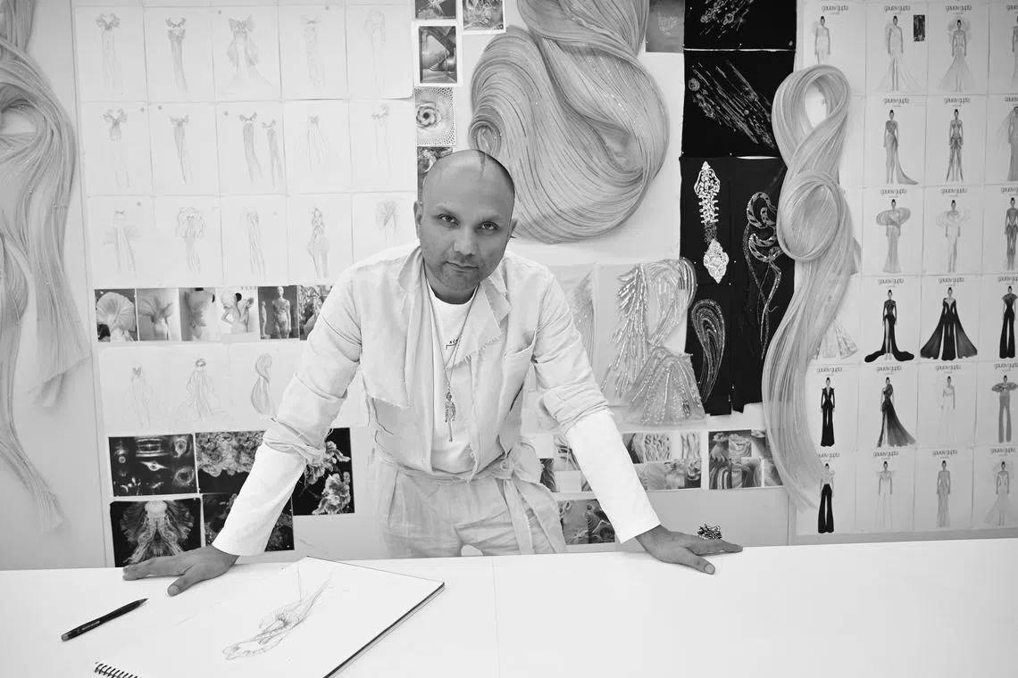 Couturier to Hollywood celebrities Gaurav Gupta was in Singapore recently for his first fashion showcase.