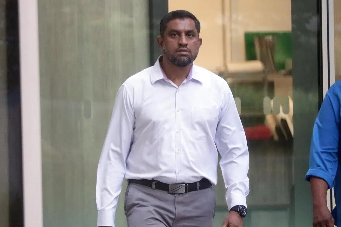 Hussain Naina Mohamed was sentenced to 30 months’ jail on Thursday after he pleaded guilty to nine counts of cheating.