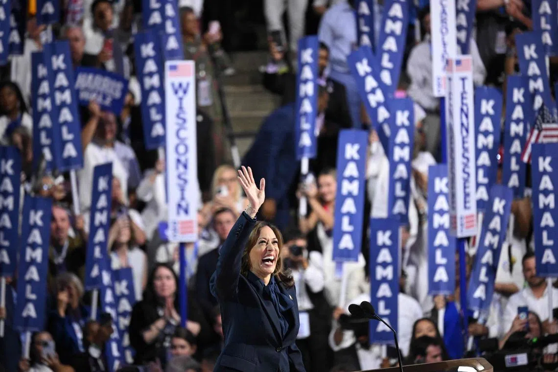 US Vice-President Kamala Harris said her father "taught her to be fearless" from her earliest years.