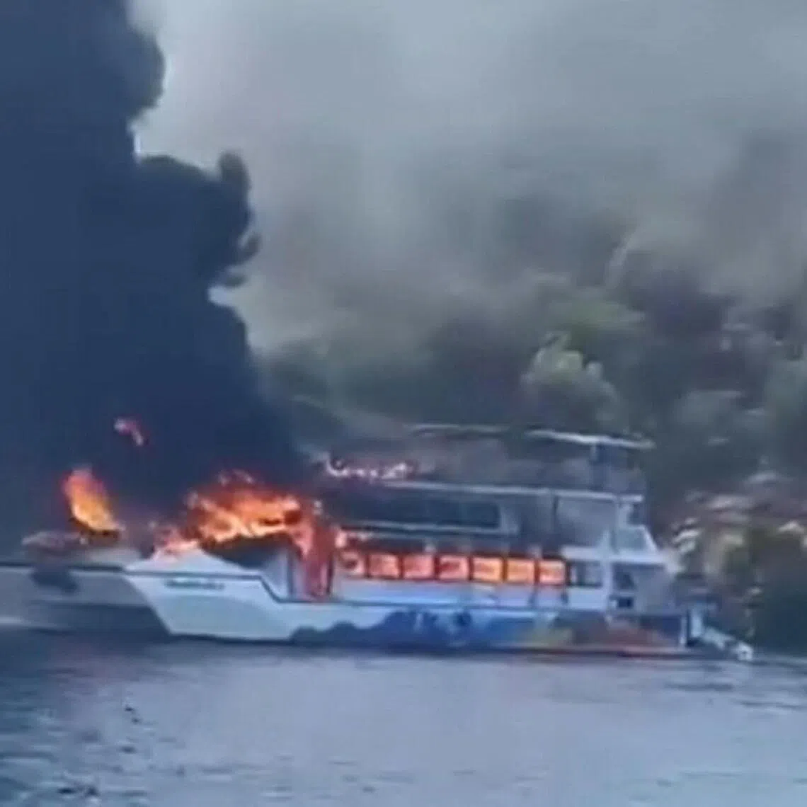 Families were on board for the outing near the coastal resort of Fethiye, which is particularly popular with British tourists.