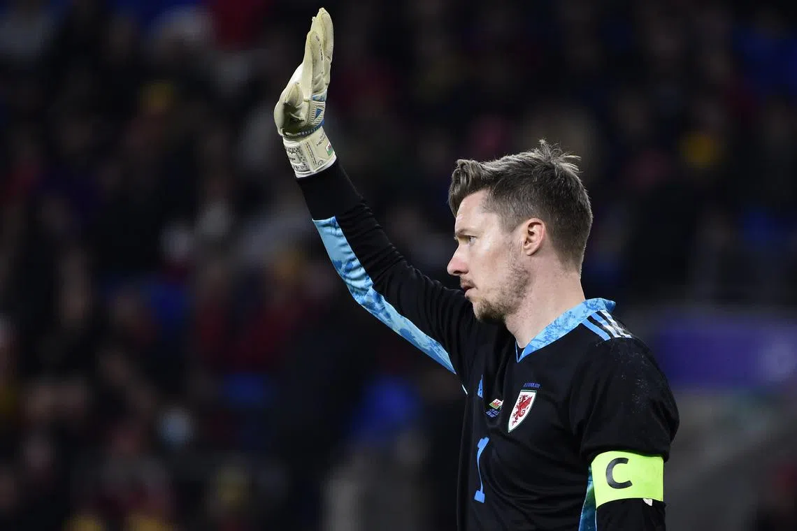 FILE PHOTO: Soccer Football - International Friendly - Wales v Czech Republic - Cardiff City Stadium, Cardiff, Wales, Britain - March 29, 2022 Wales' Wayne Hennessey reacts REUTERS/Rebecca Naden/File photo
