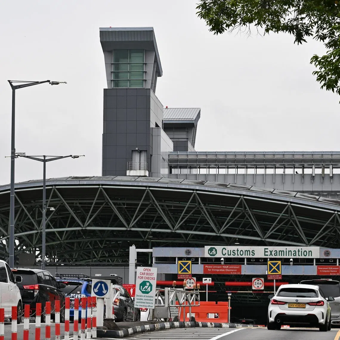 ICA said the motorists were caught while departing Singapore for offences such as crossing double white lines, making illegal right turns and queue-cutting.
