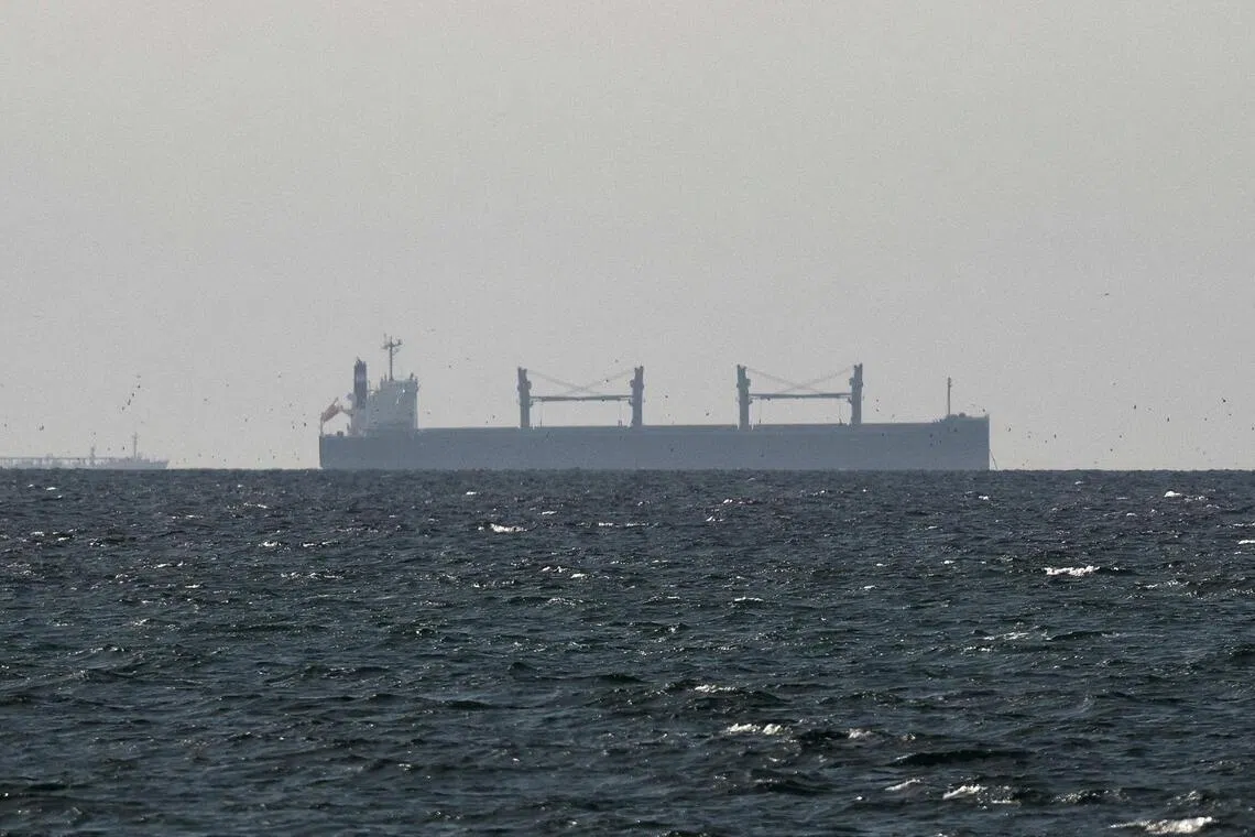 A tanker sails in the Gulf, near the Strait of Hormuz. Sinokor is hiring ships out at eye-popping rates of US$500,000 (S$641,000) a day to hold oil.