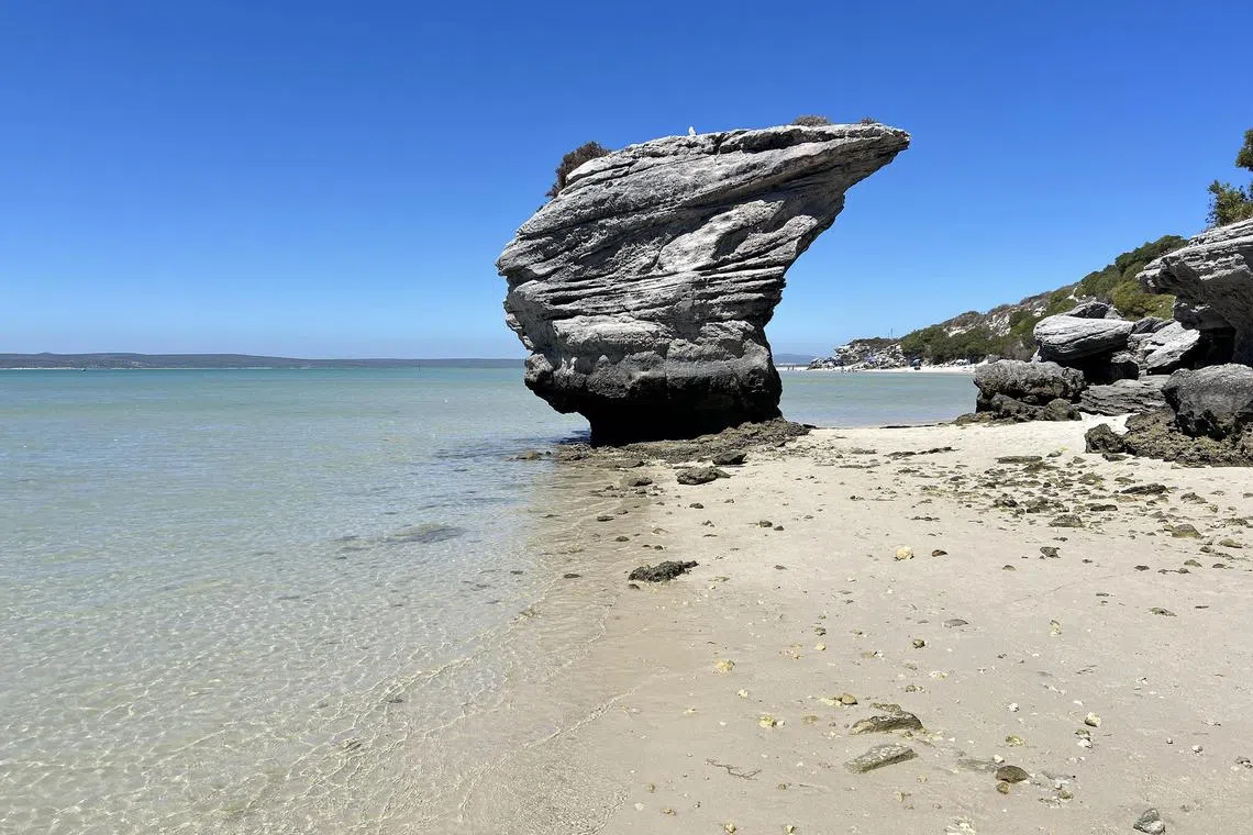 Preekstoel Beach, one of the many beaches with clear water and fine sand along Cape Town's Garden Route.