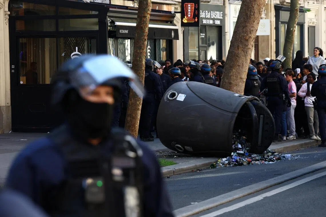 Teenager’s hand blown off as French school protests enter third week