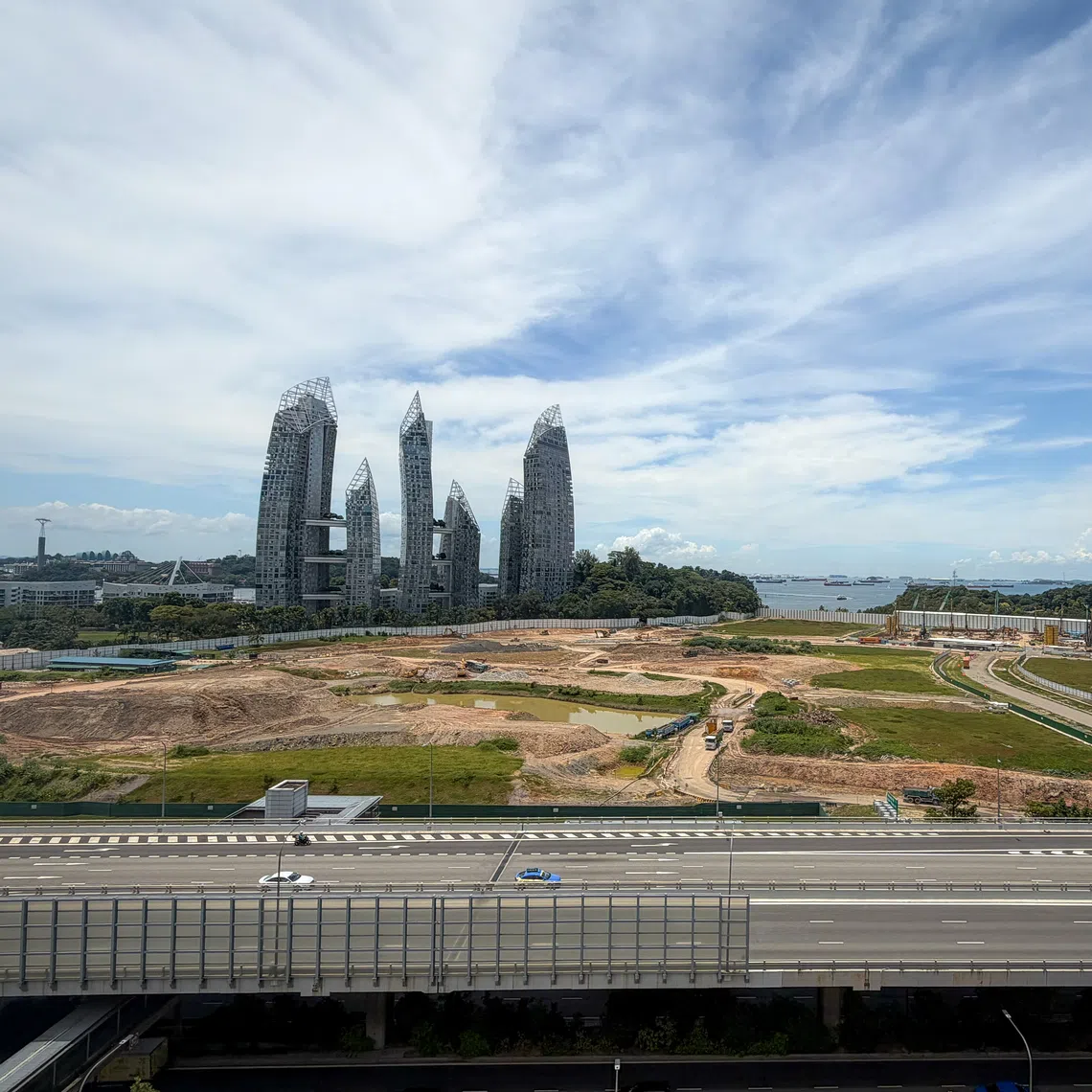 The site of the former Keppel Club at Telok Blangah Road, where the new Berlayar estate will be built.