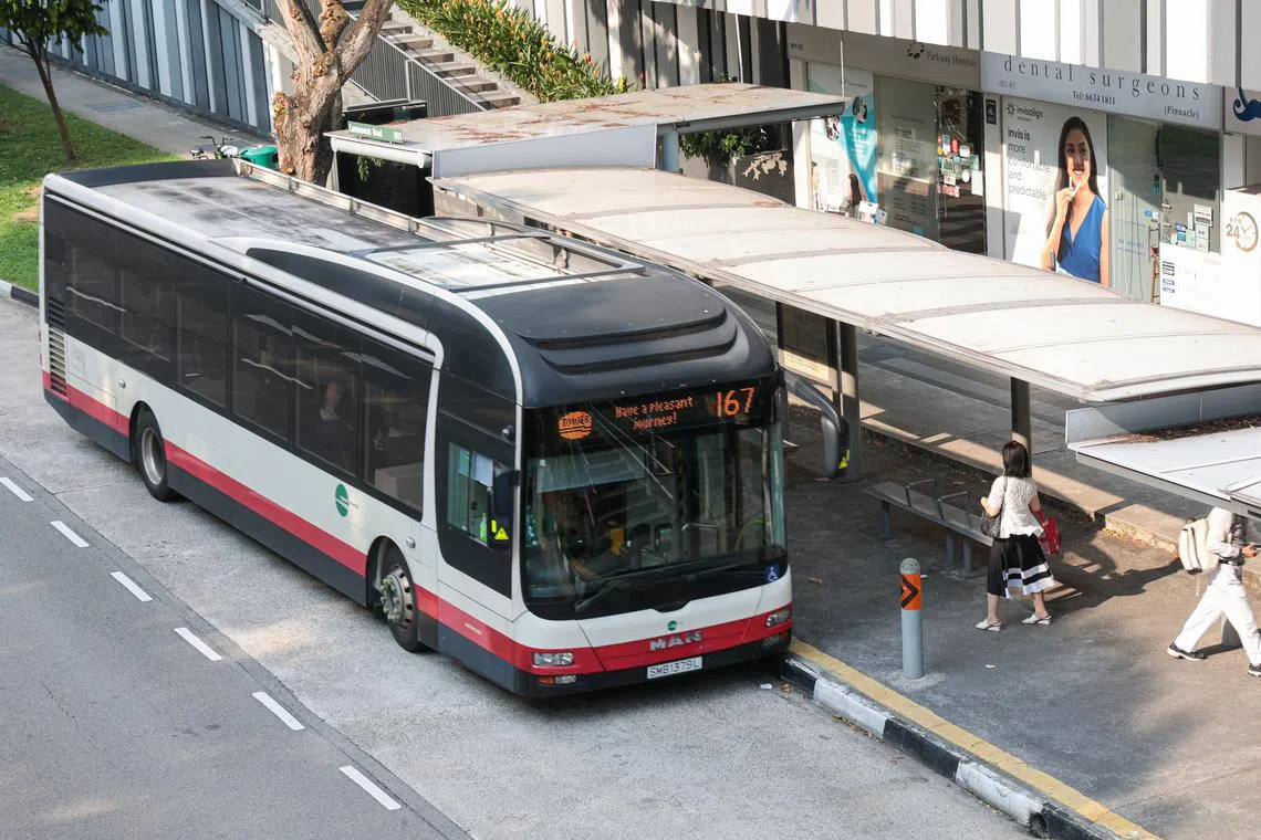 Bus service 167 will operate in 30-minute intervals from Dec 17.
