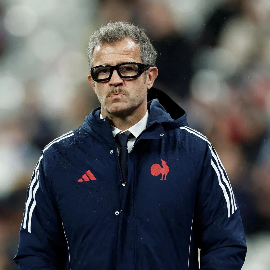 FILE PHOTO: Rugby Union - Six Nations Championship - France v Ireland - Stade de France, Saint-Denis, France - February 5, 2026 France head coach Fabien Galthie inside the stadium before the match REUTERS/Benoit Tessier/File Photo