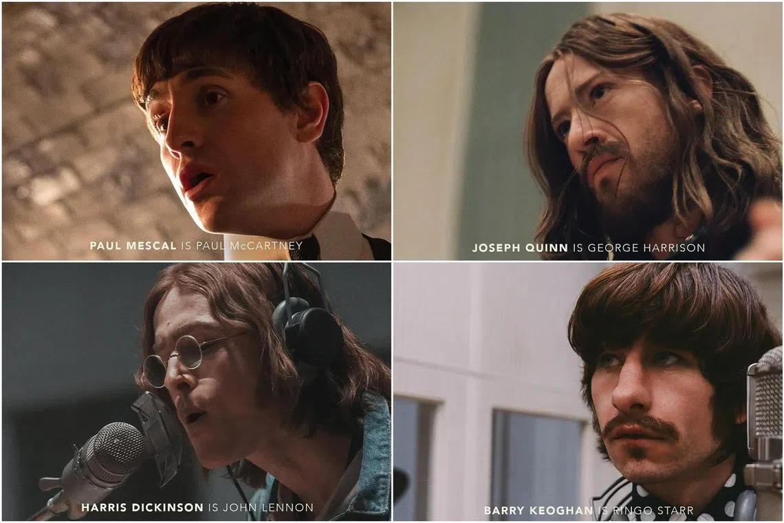 First look at Paul Mescal, Joseph Quinn, Barry Keoghan and Harris Dickinson in Beatles movies
