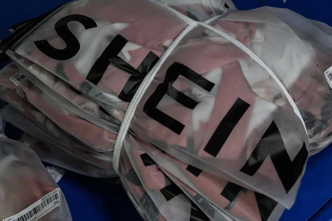 In February, the value of the small packages shipped from China to the US fell by almost 5 per cent from a year earlier.