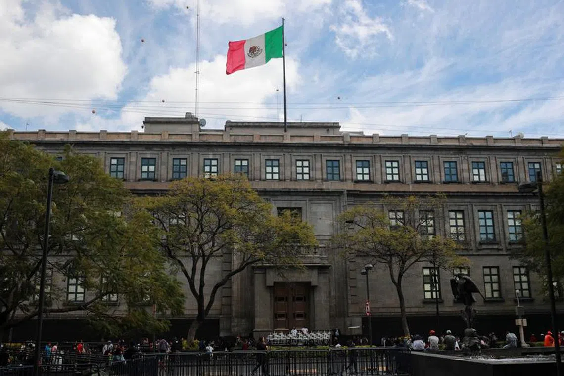 FILE PHOTO: A general view of the Supreme Court building where Ministers elected a new President for the Supreme Court, in Mexico City, Mexico January 2, 2023.REUTERS/Henry Romero