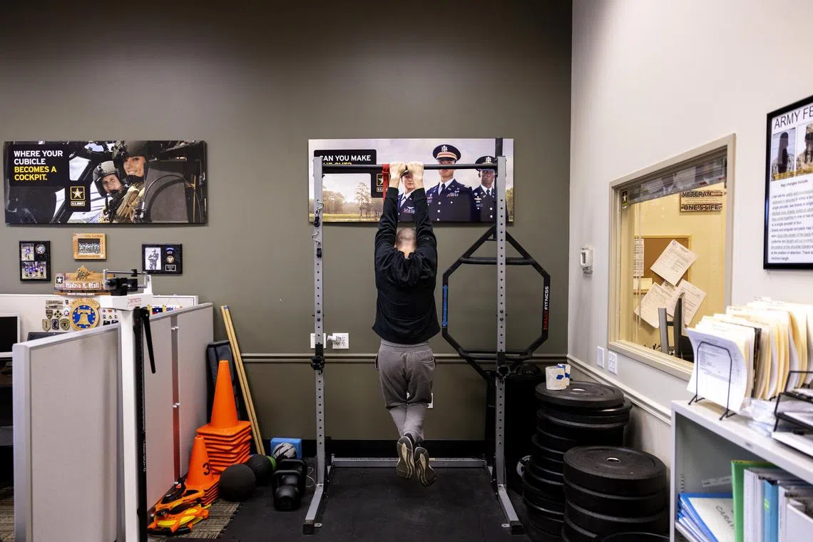 FILE Ñ An Armed Forces Career Center, in Fountain, Colo., on July 4, 2022. As more states legalize marijuana and competition for talent grows fiercer, the U.S. government is loosening guidelines from the ÒJust Say NoÓ era. (Michael Ciaglo/The New York Times)
