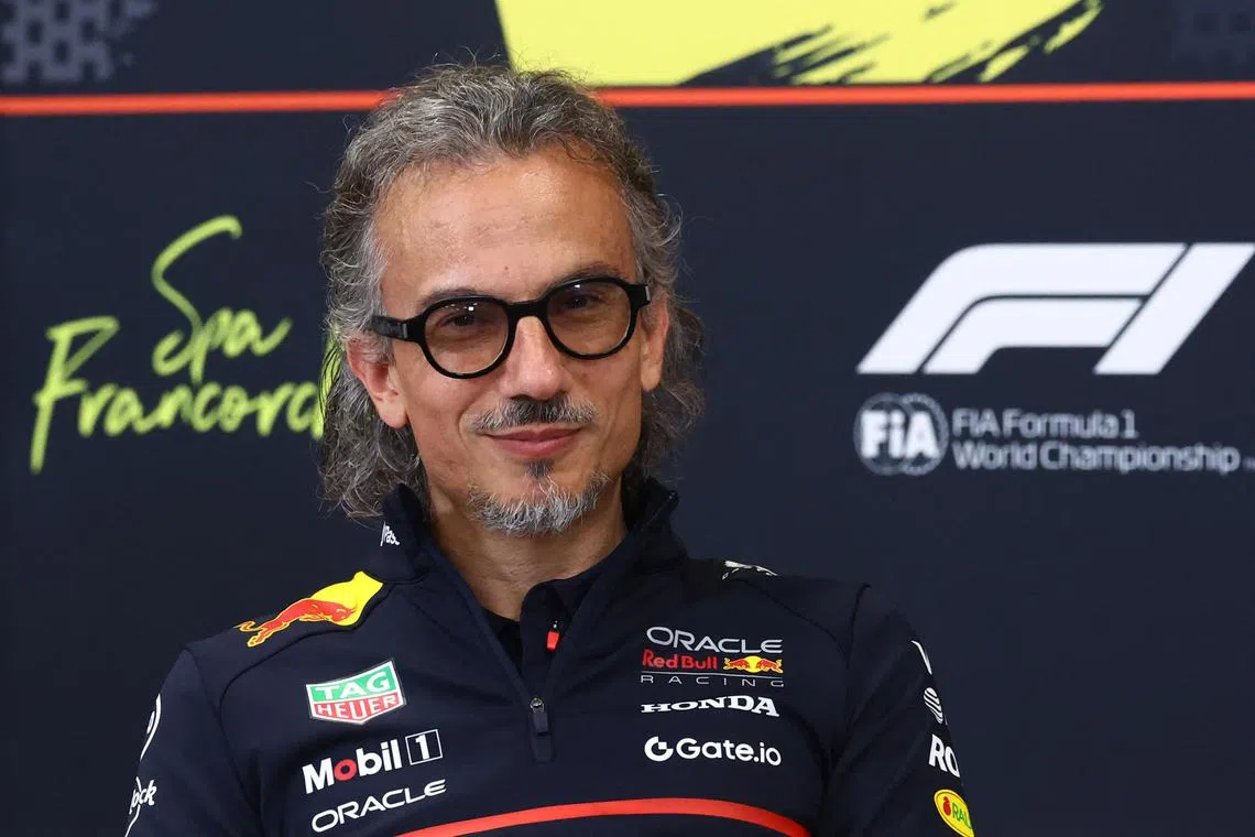 Formula One F1 - Belgian Grand Prix - Circuit de Spa-Francorchamps, Stavelot, Belgium - July 25, 2025 Red Bull team principal Laurent Mekies during a press conference REUTERS/Yves Herman/File Photo