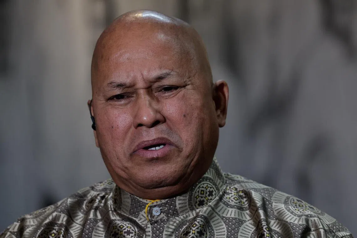 Philippine senator Ronald dela Rosa is accused of the crime against humanity of murder.