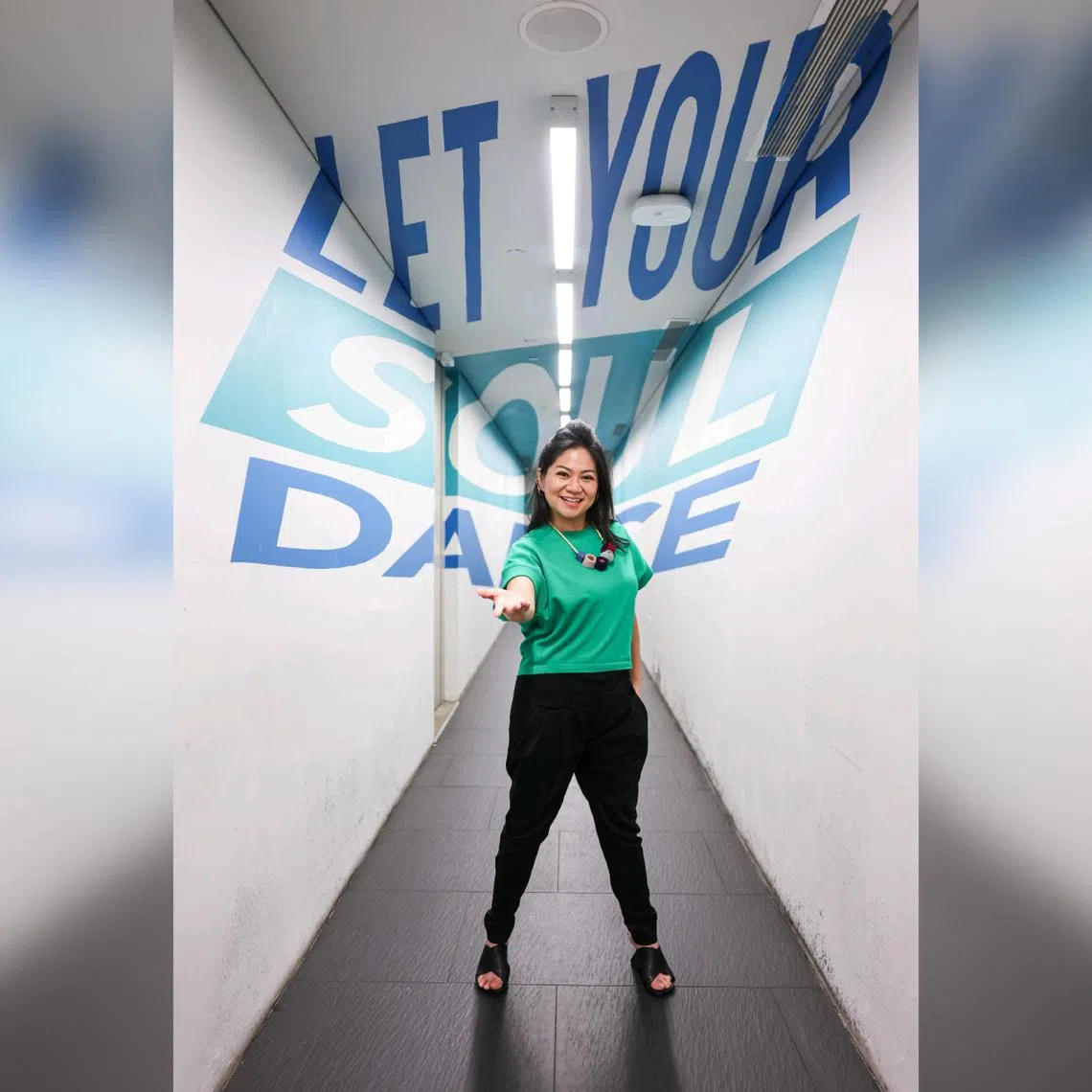 Ms Priscilla Khong, 45, executive director of Gateway Arts, at the Gateway Theatre on April 1.