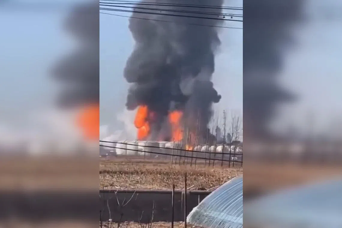 Authorities are looking into the cause of the blast at a plant of privately owned Panjin Haoye Chemical.