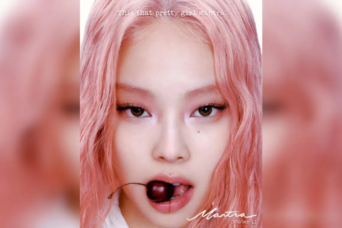 Jennie, of K-pop group Blackpink, is making her solo comeback on Oct 11 with the song Mantra.