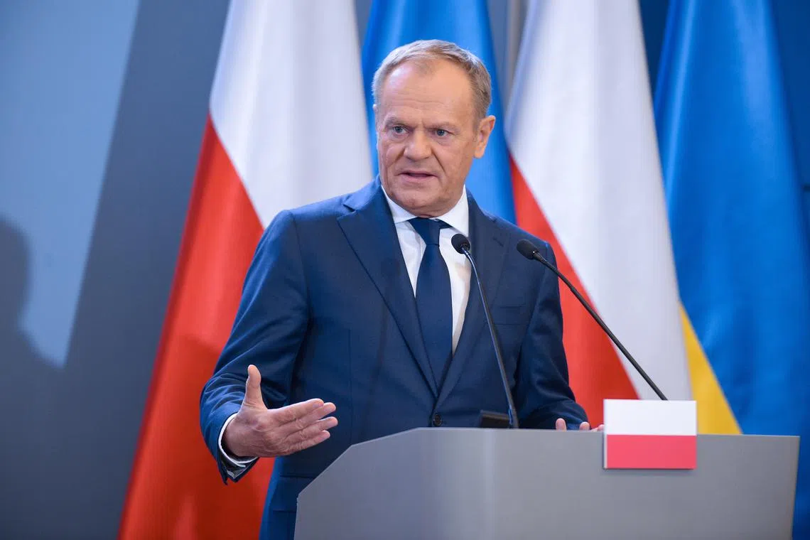  Polish Prime Minister Donald Tusk has warned of the “real” threat of conflict in Europe.