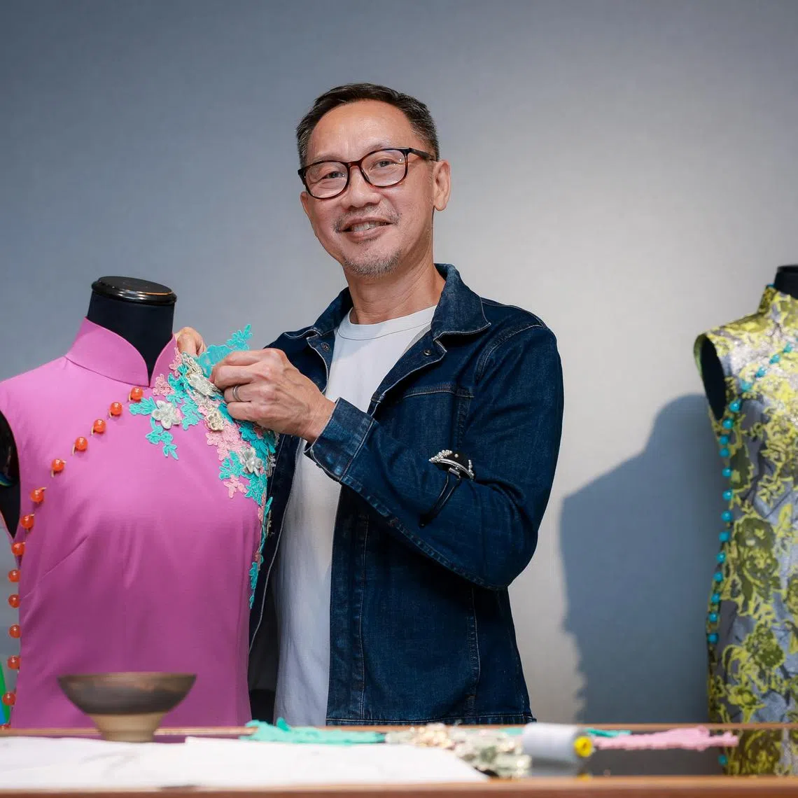 Laichan's youngest brother, Eddie Goh, in his boutique at Mandarin Galllery on April 29, 2025.