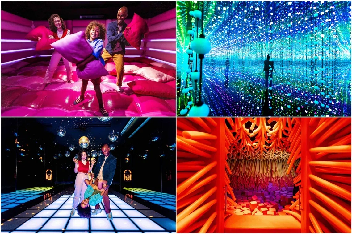 The attraction features nine themed rooms using visual, audio and tactile elements designed to stimulate sensory responses.