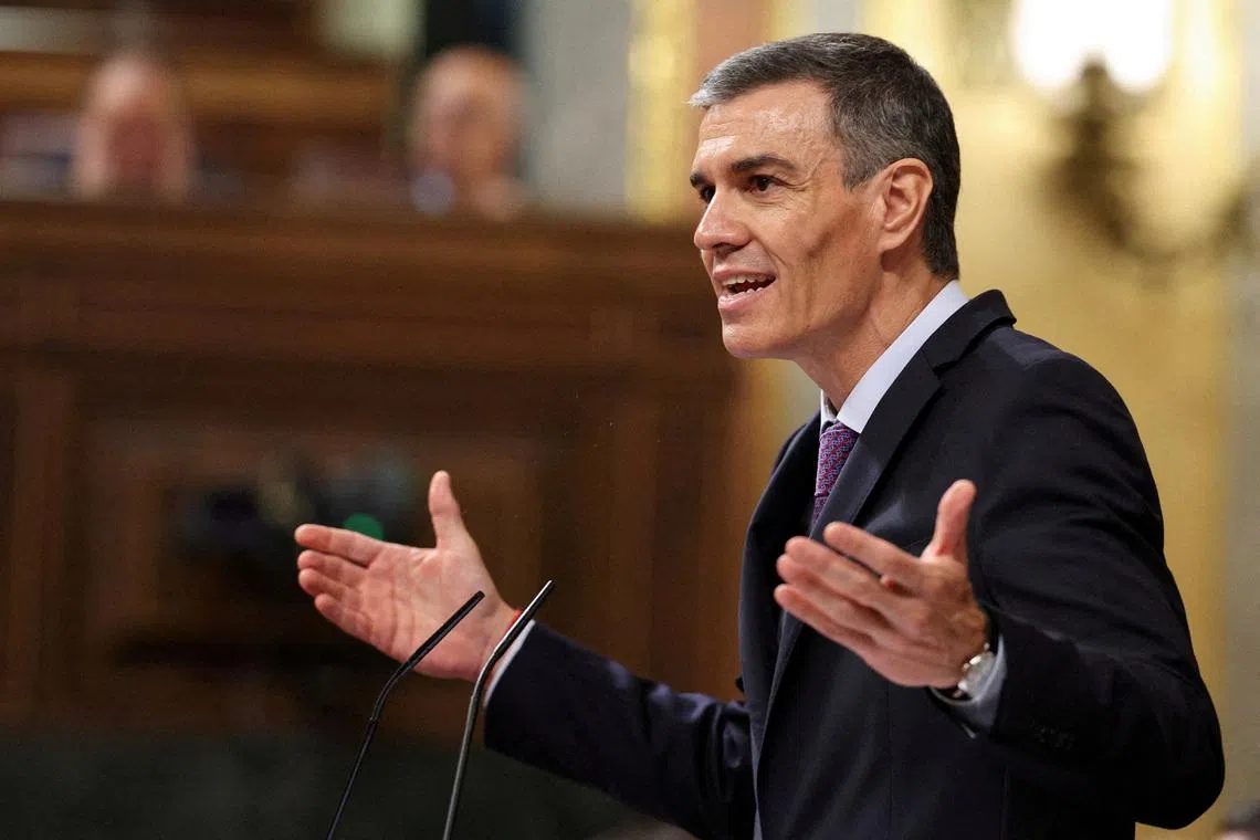 Spain's Sanchez running out of road as corruption probes stack up | The  Straits Times